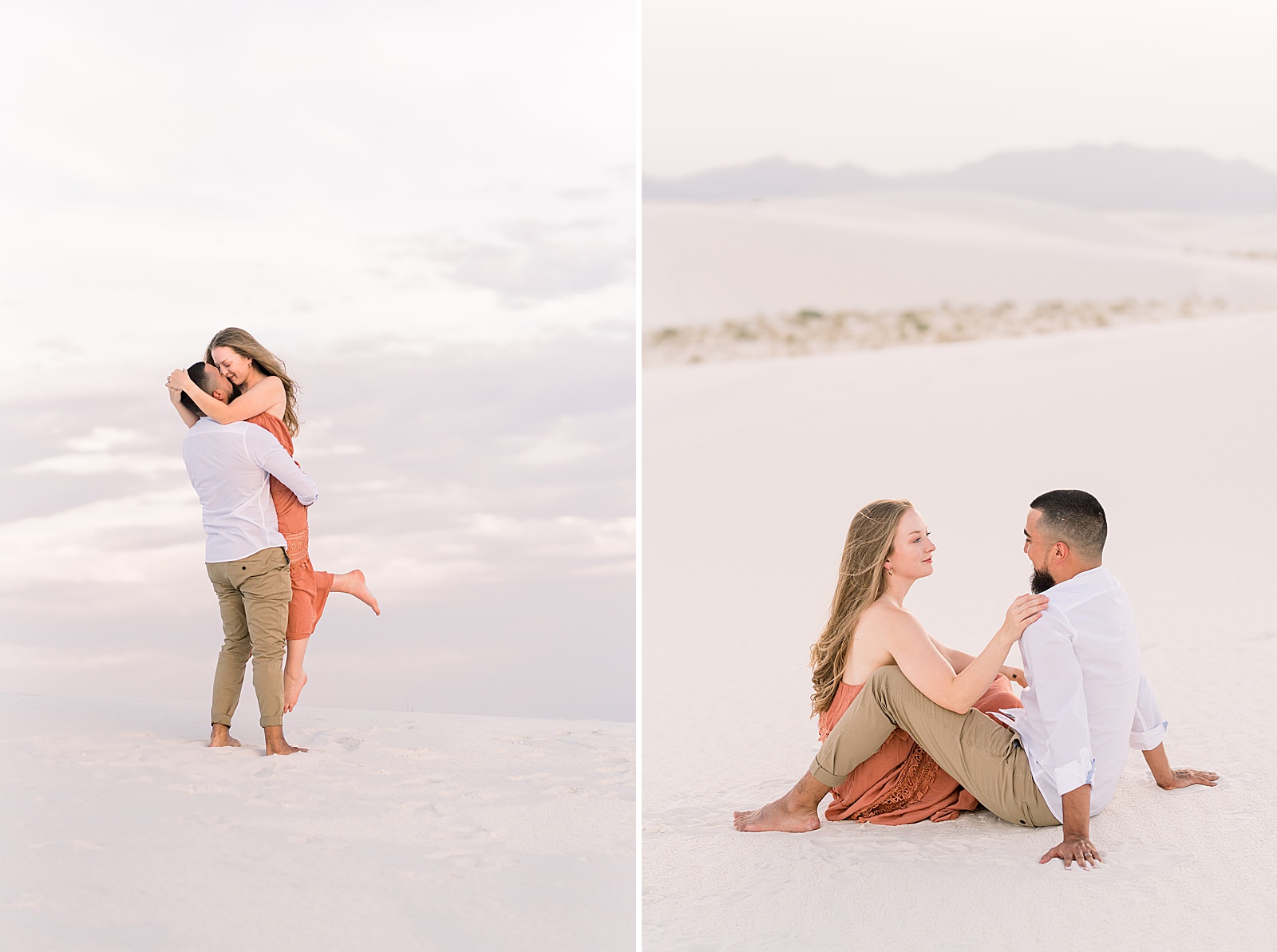 White Sands Couple's Session Las Cruces Photographers